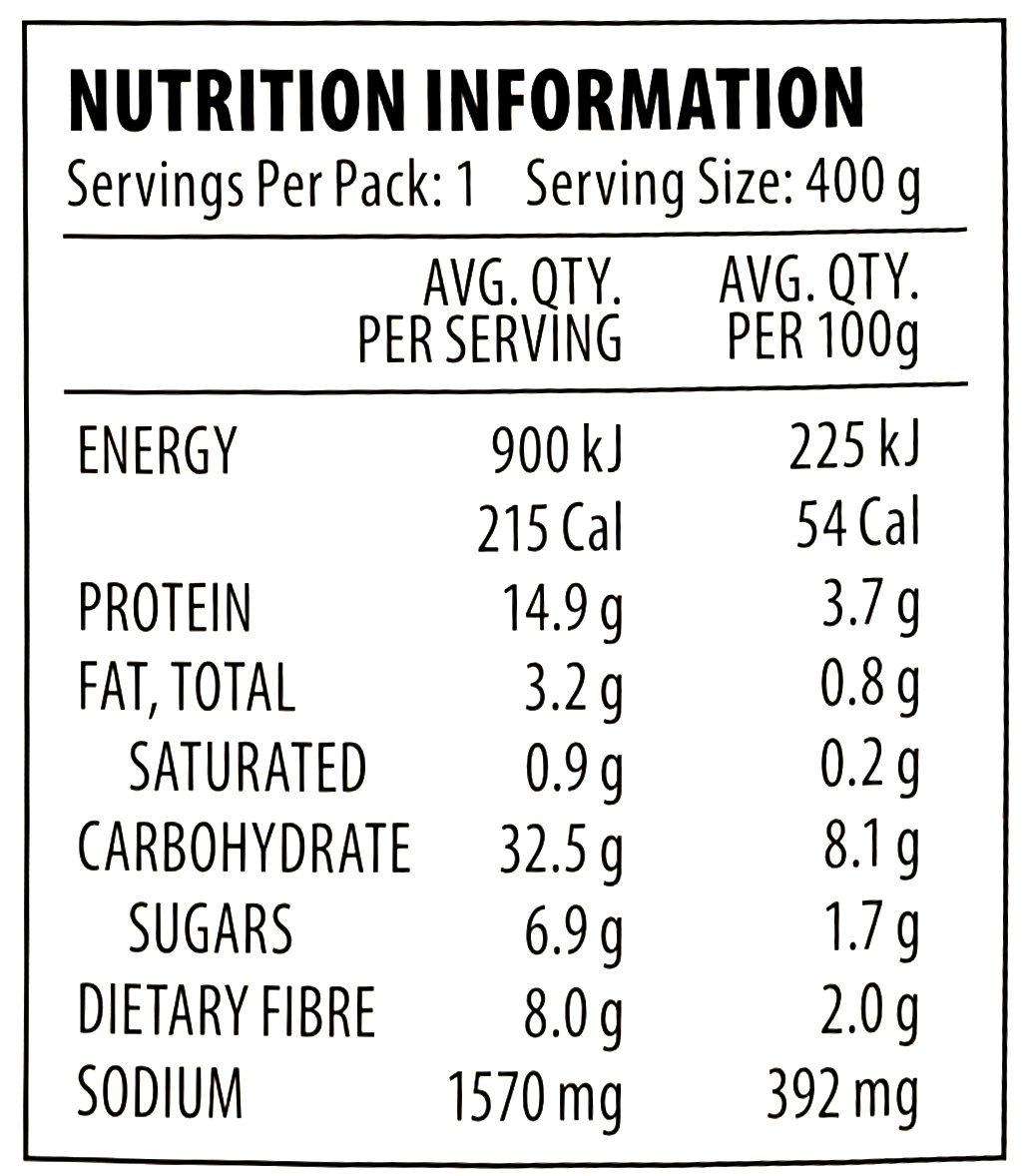 Nutrition Soup Chicken Black Bean